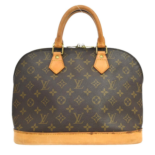 Louis Vuitton Alma Monogram Canvas, Brown, Canvas, Handbag