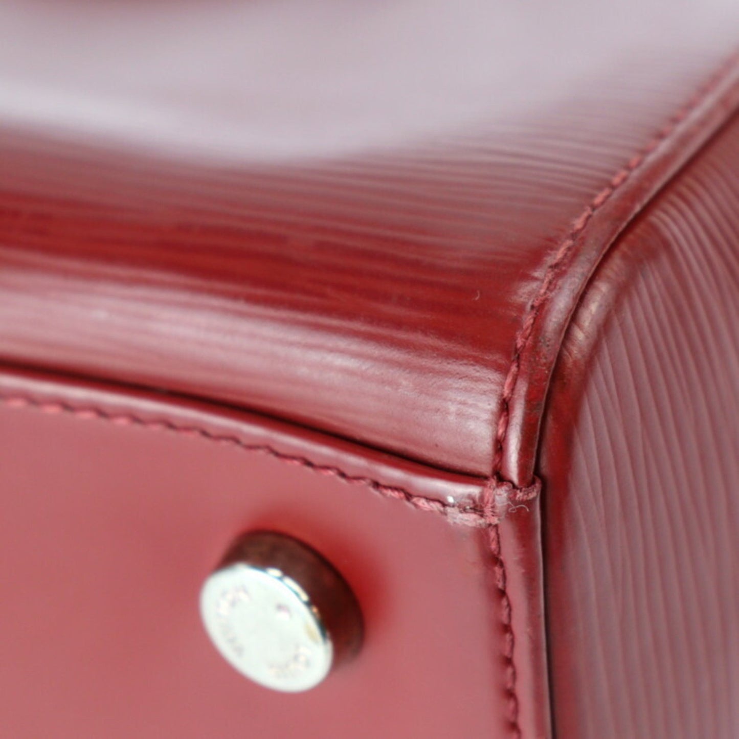 Louis Vuitton Bréa, Red, Leather, handbag