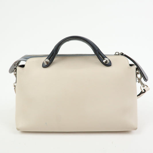 Fendi Selleria By The Way Satchel Leather, Neutral, Leather, Handbag