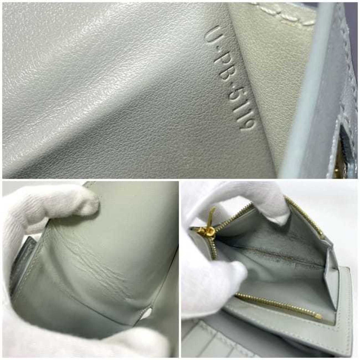 Céline, Grey, Leather, wallet