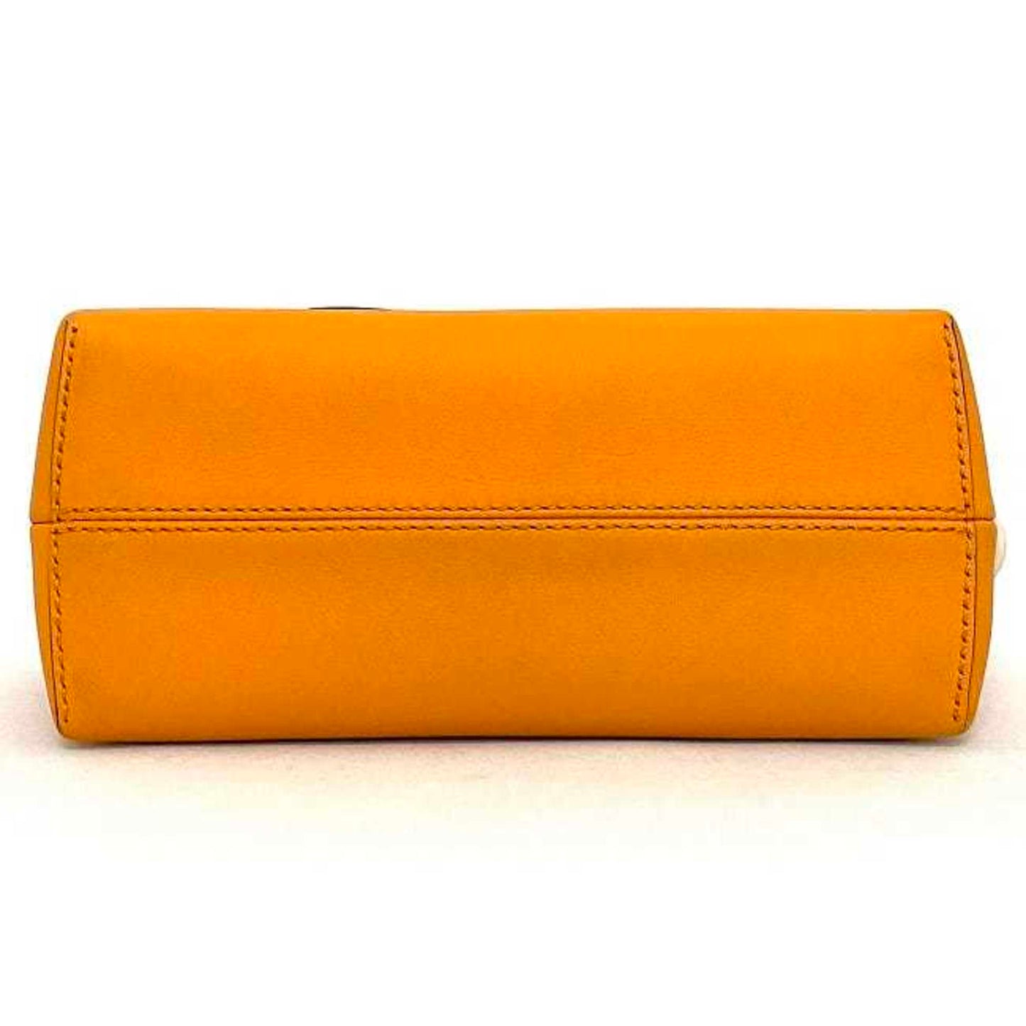 Fendi By The Way Mini, Orange, Leather, shoulder