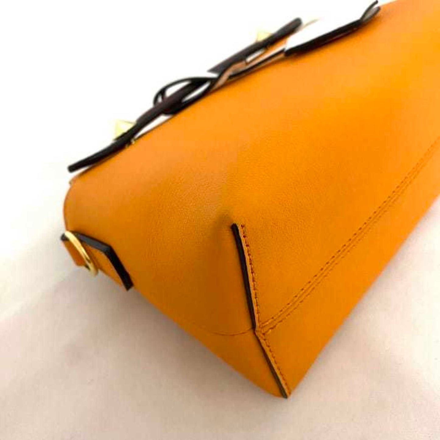 Fendi By The Way Mini, Orange, Leather, shoulder