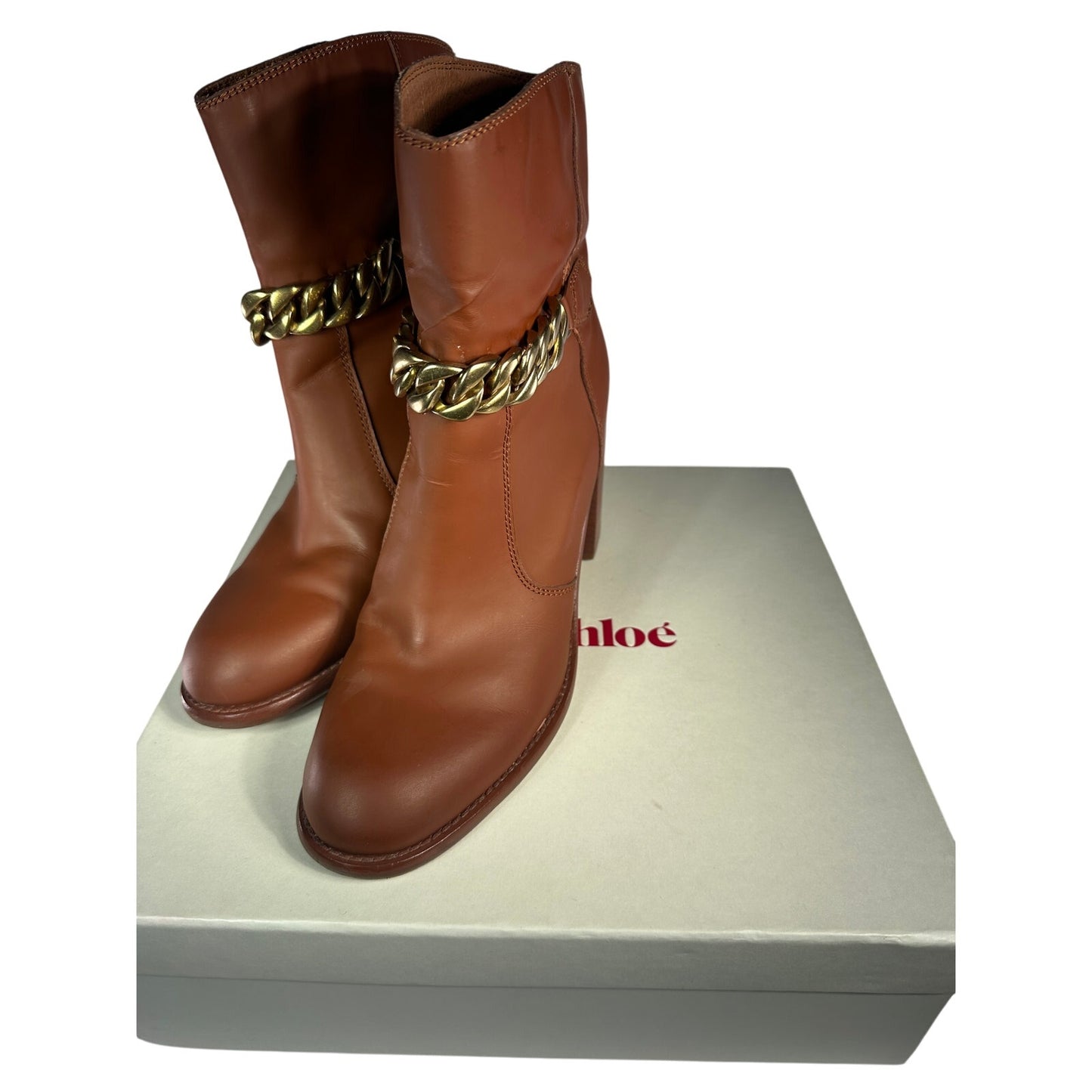 SEE BY CHLOE Penelope Chain Ankle Boots
