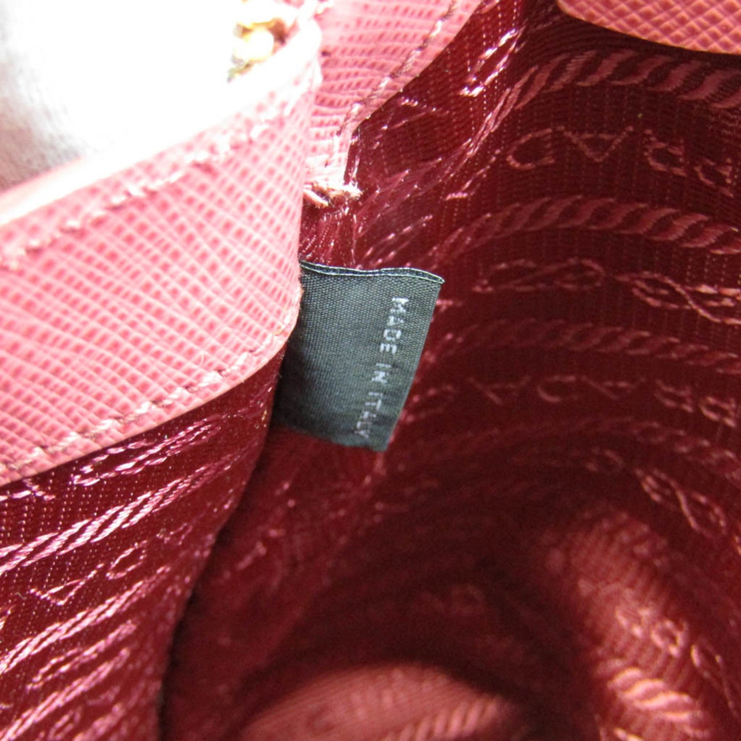 Prada Saffiano, Pink, Leather, handbag