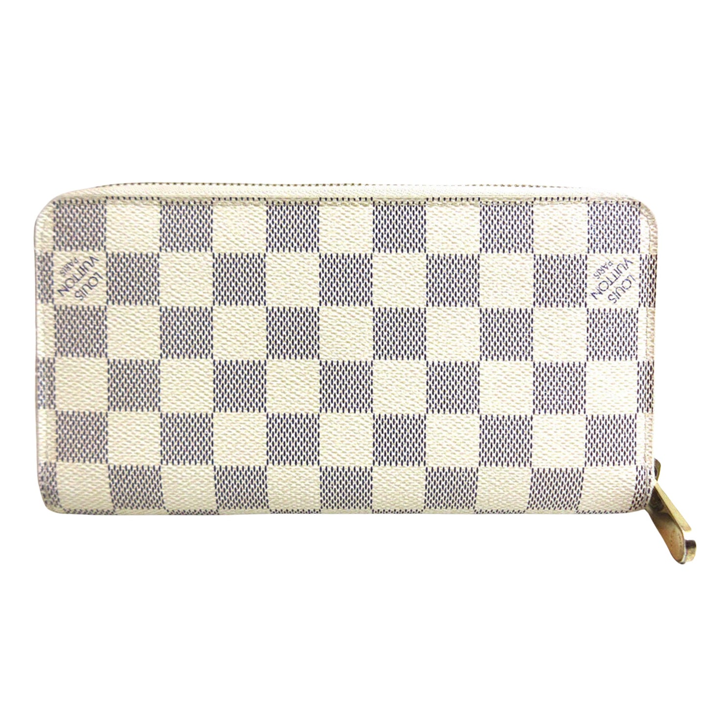 Louis Vuitton Zippy wallet, White, Canvas, wallet