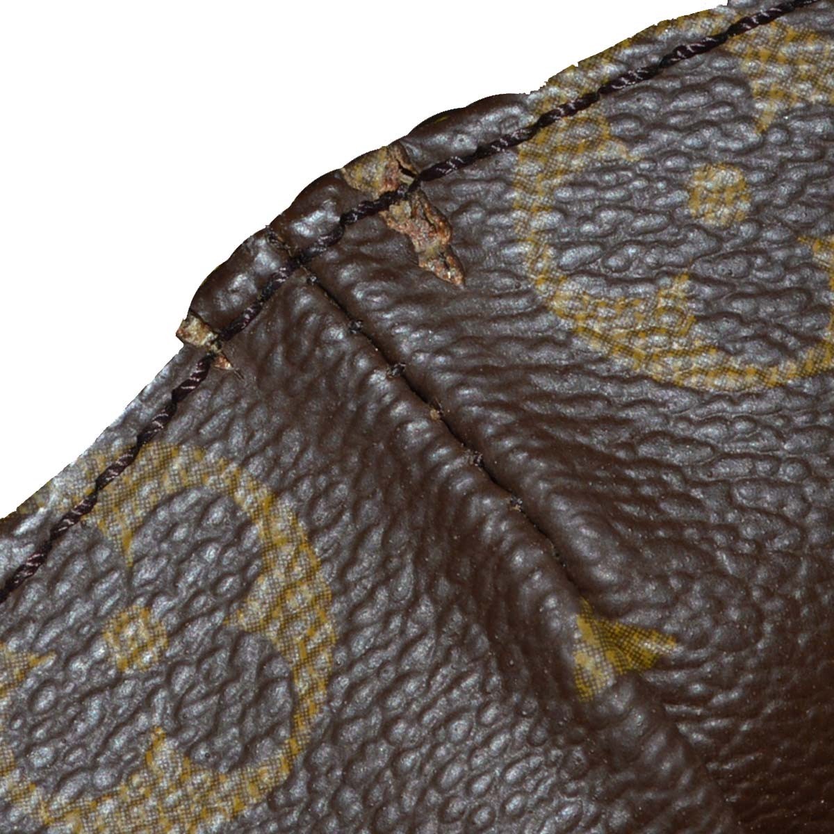 Louis Vuitton Shopping Sac Monogram Canvas, Brown, Canvas, Handbag