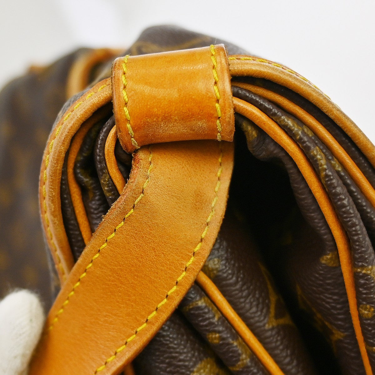 Louis Vuitton Saumur Monogram, Brown, Canvas, Shoulder Bag