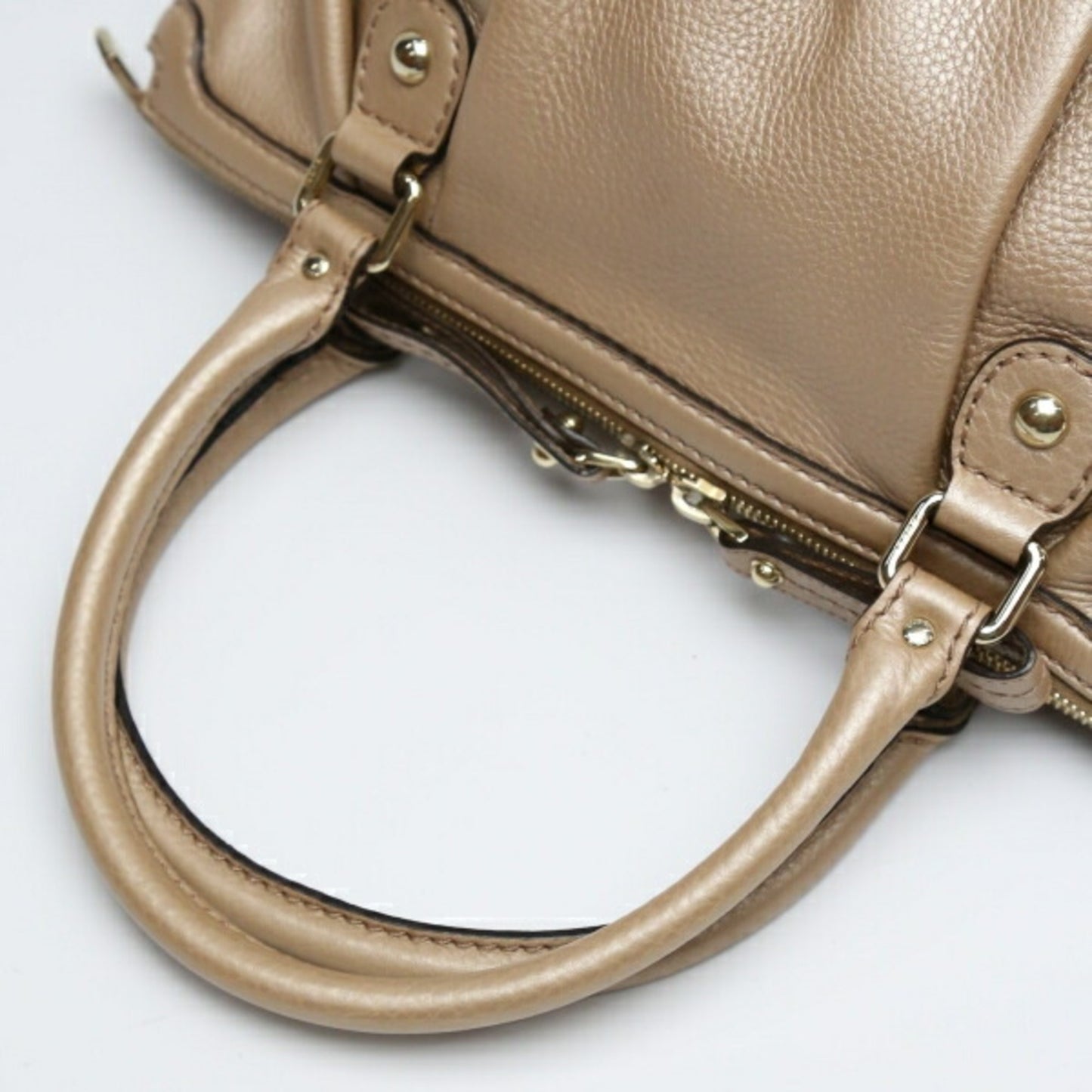 Gucci Sukey, Gold, Leather, handbag