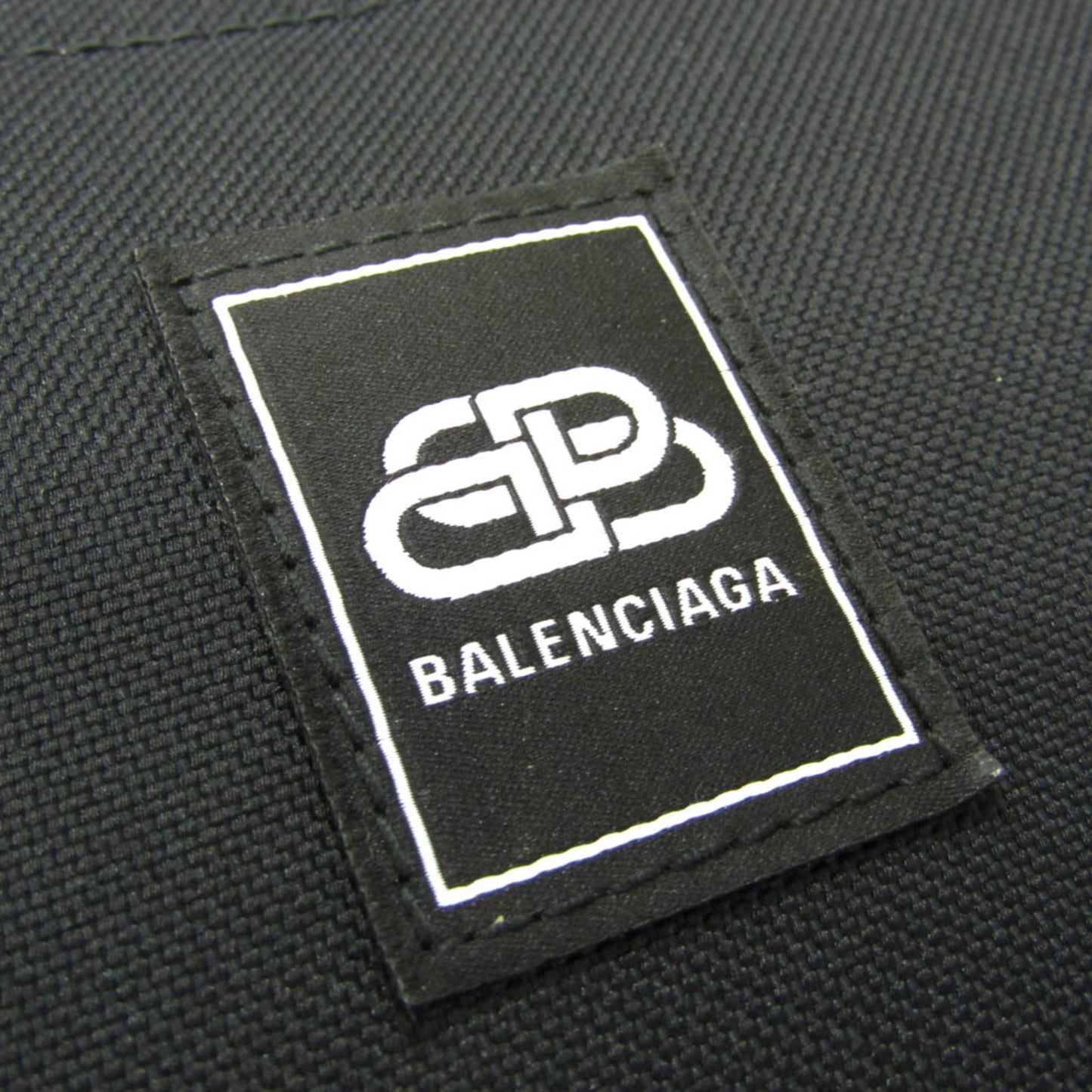Balenciaga Trade, Black, Canvas, shoulder