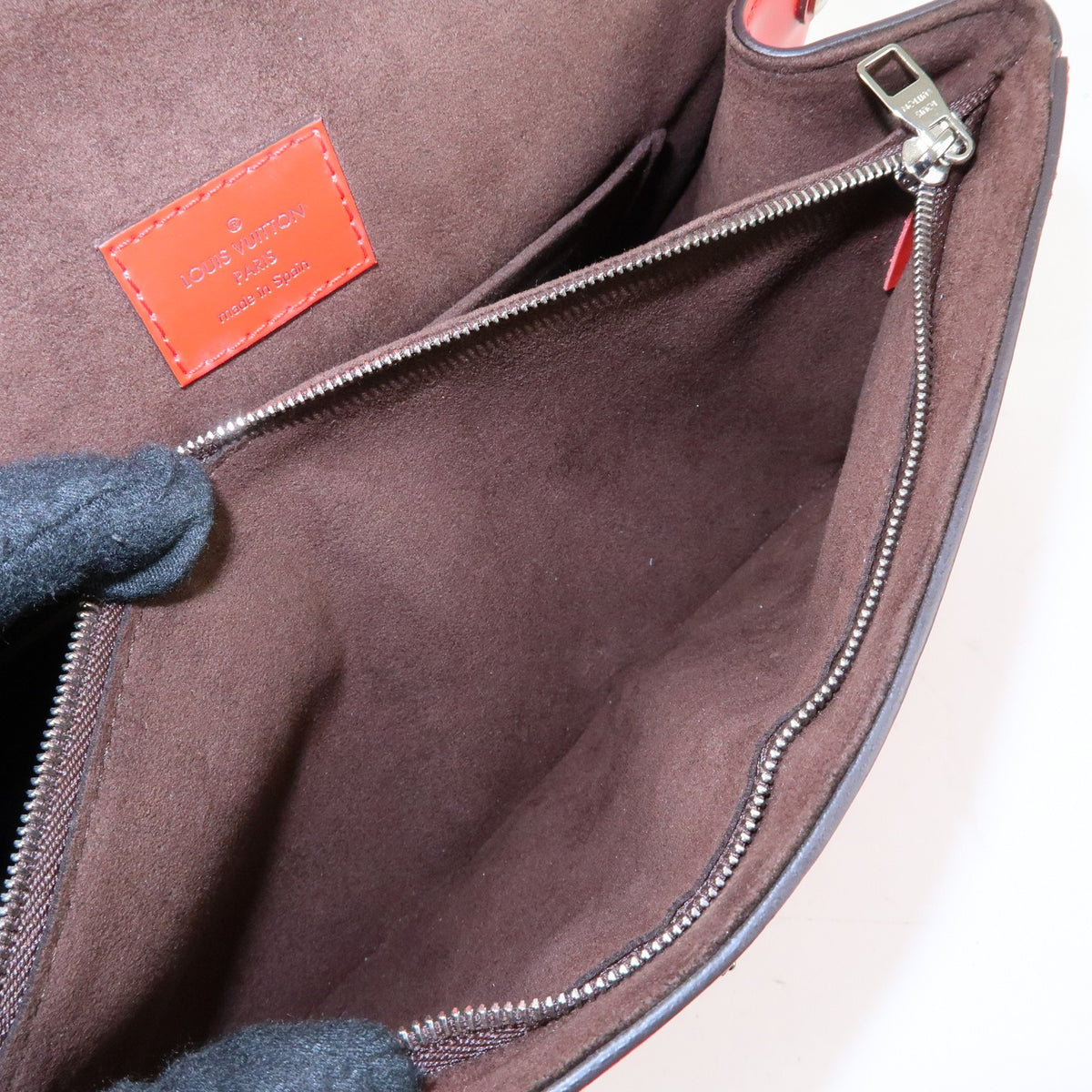 Louis Vuitton Cluny Top Handle Epi Leather, Red, Leather, Handbag