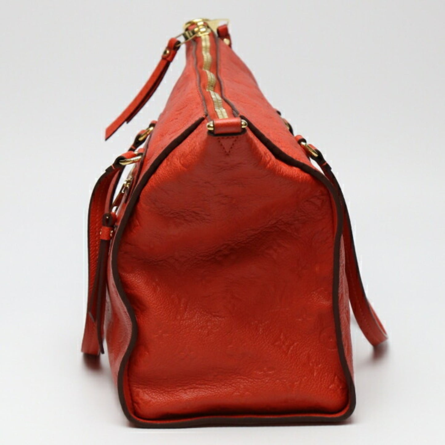 Louis Vuitton Lumineuse, Red, Canvas, tote