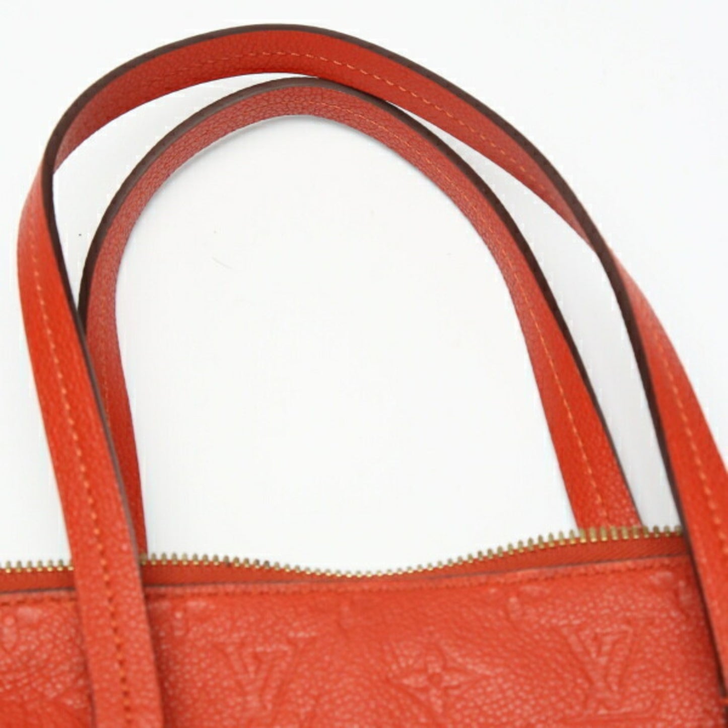 Louis Vuitton Lumineuse, Red, Canvas, tote