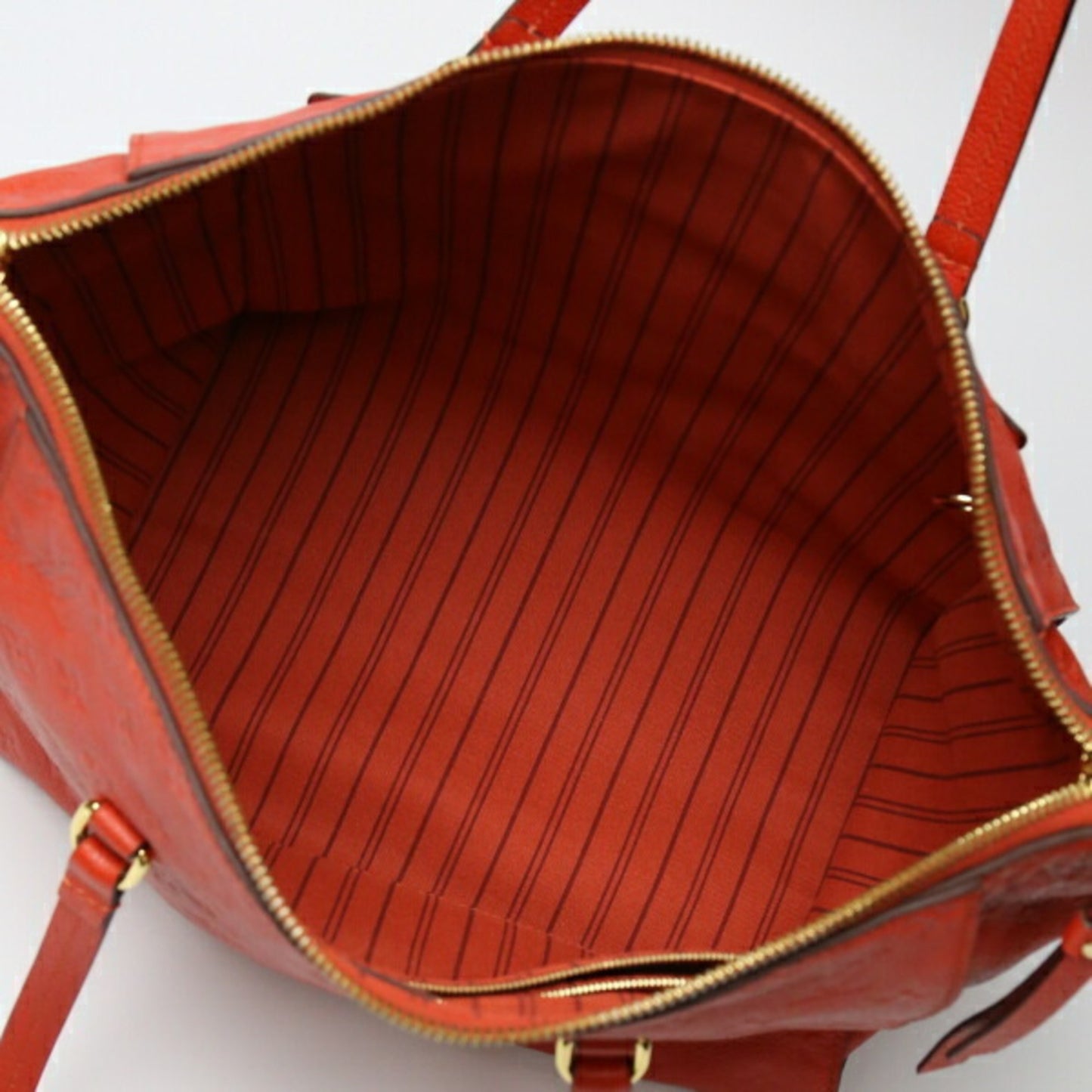 Louis Vuitton Lumineuse, Red, Canvas, tote