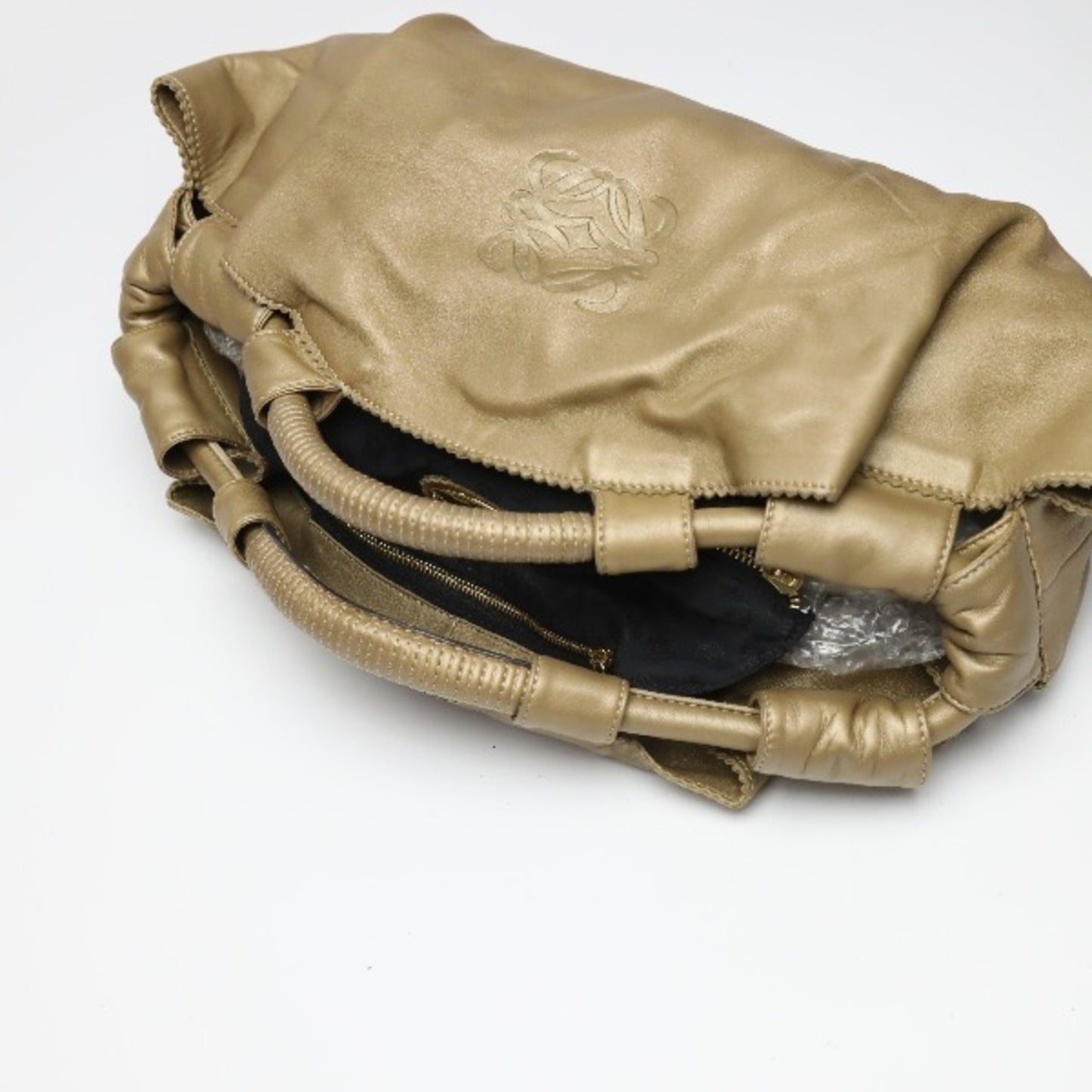 Loewe Nappa, Gold, Leather, handbag