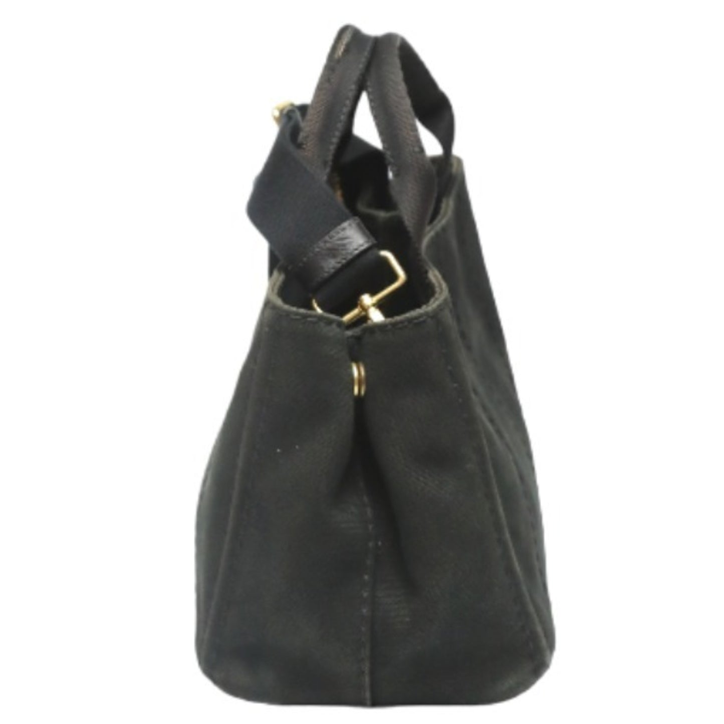Prada Canapa, Black, Denim - Jeans, tote