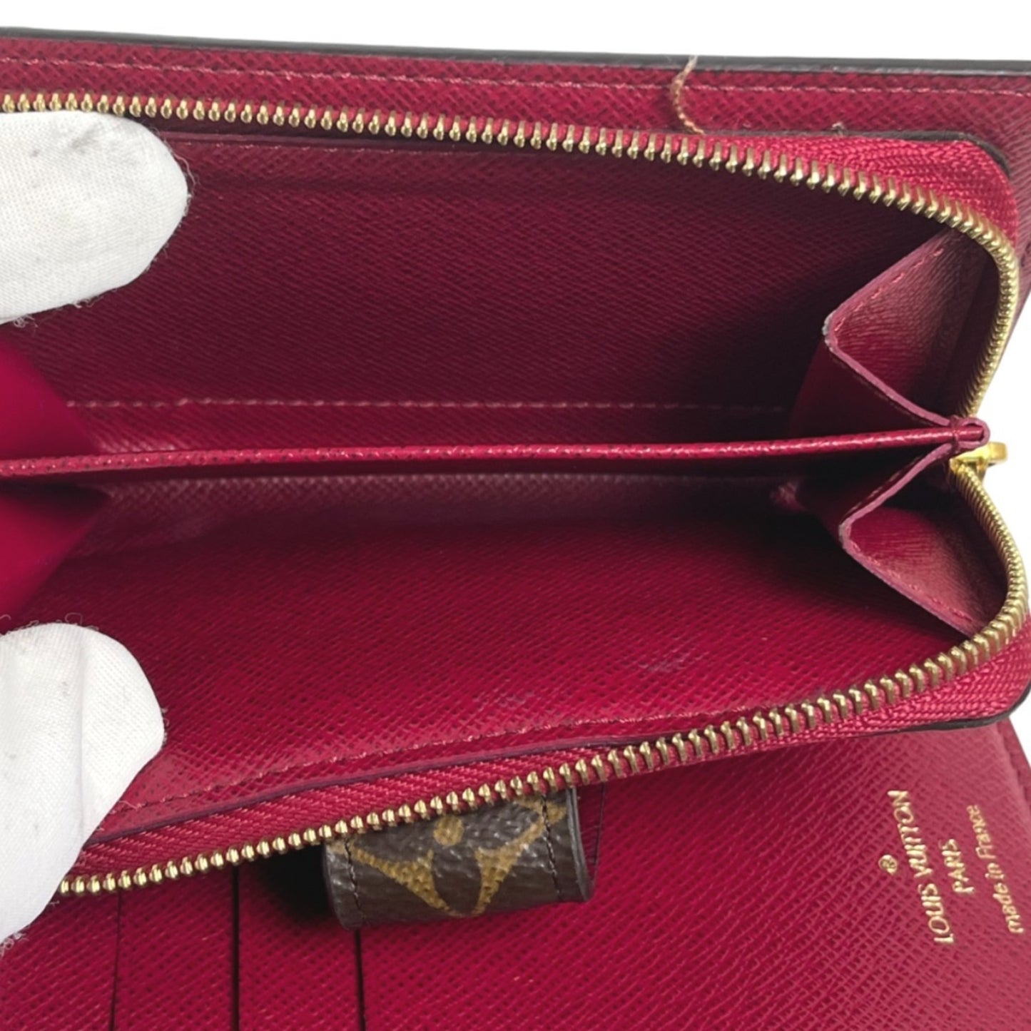 Louis Vuitton Juliette, Pink, Canvas, wallet