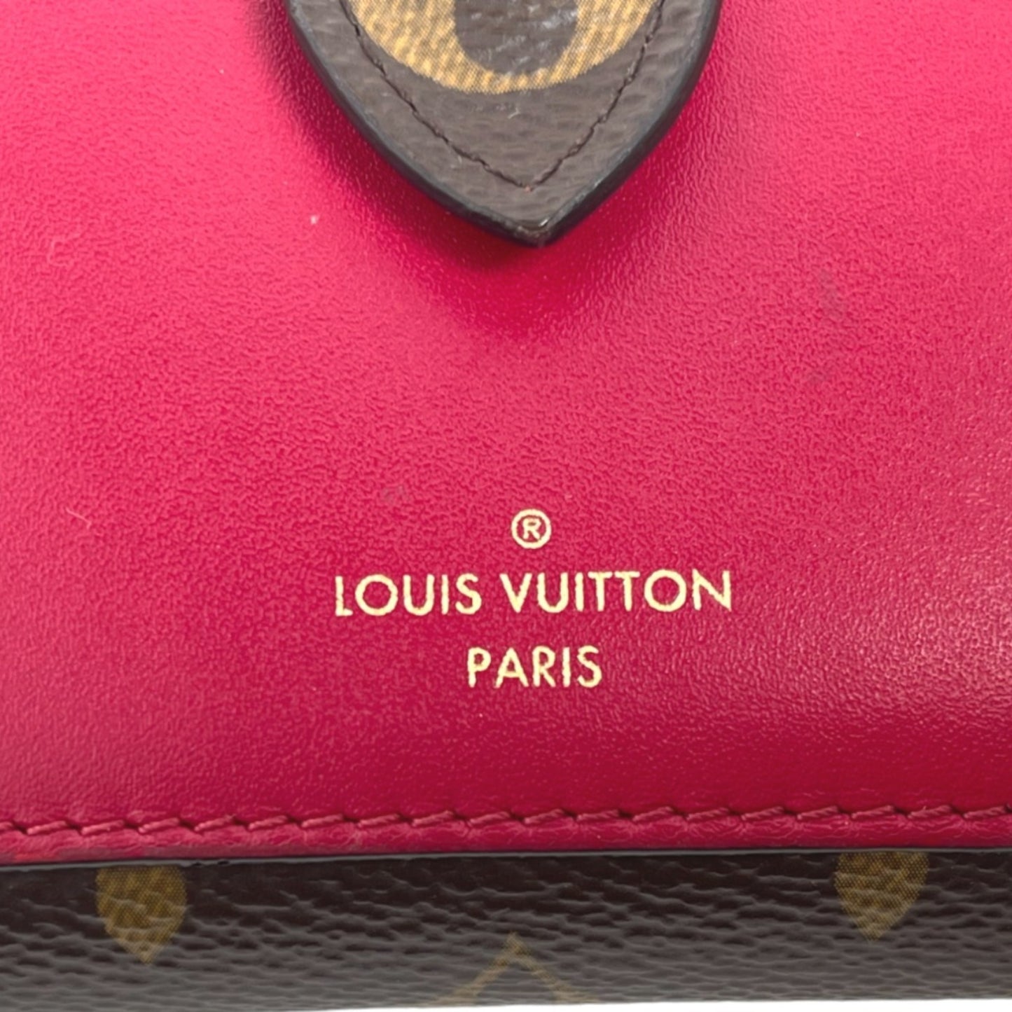 Louis Vuitton Juliette, Pink, Canvas, wallet