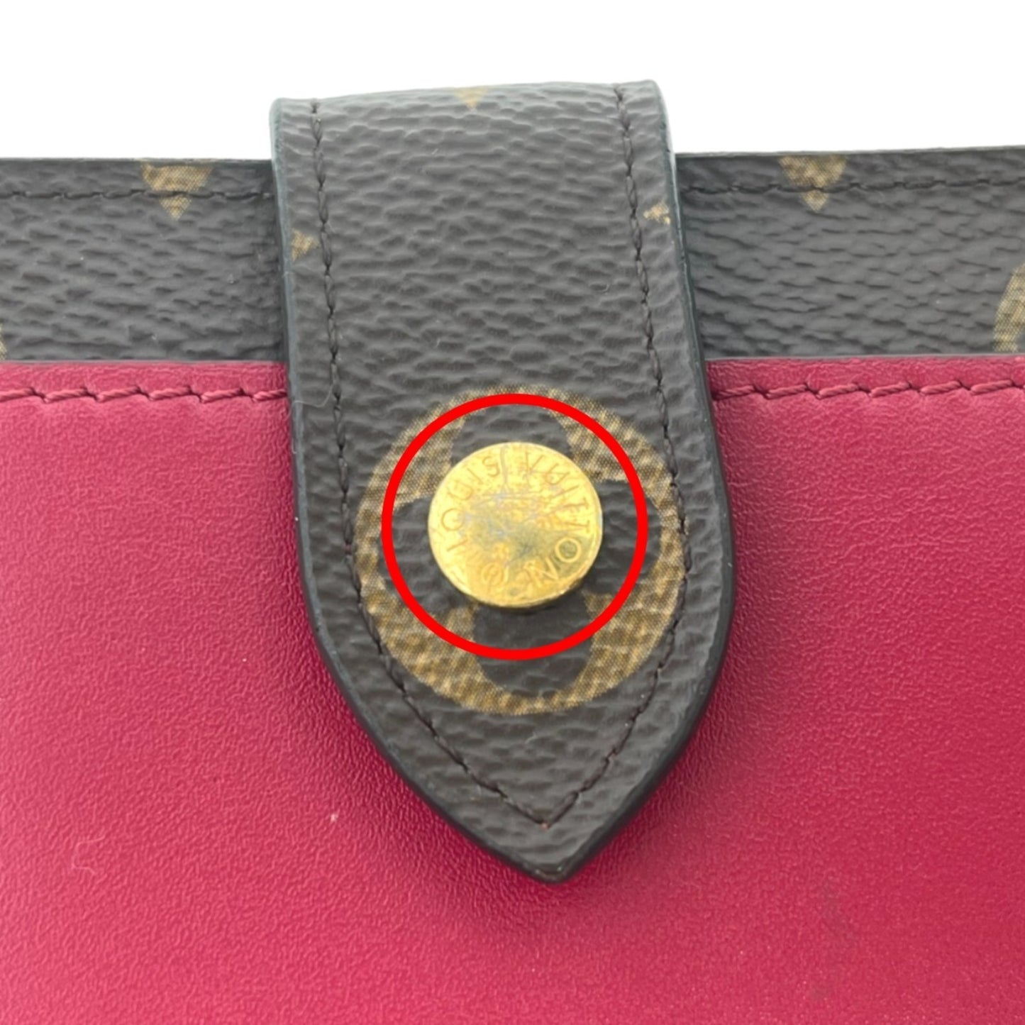 Louis Vuitton Juliette, Pink, Canvas, wallet