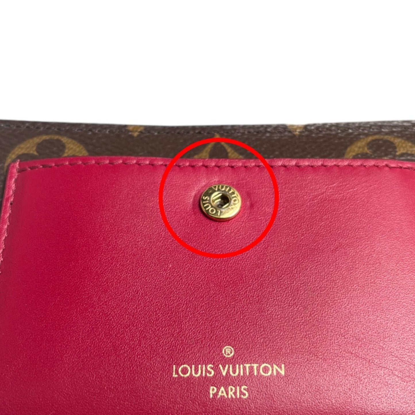 Louis Vuitton Juliette, Pink, Canvas, wallet