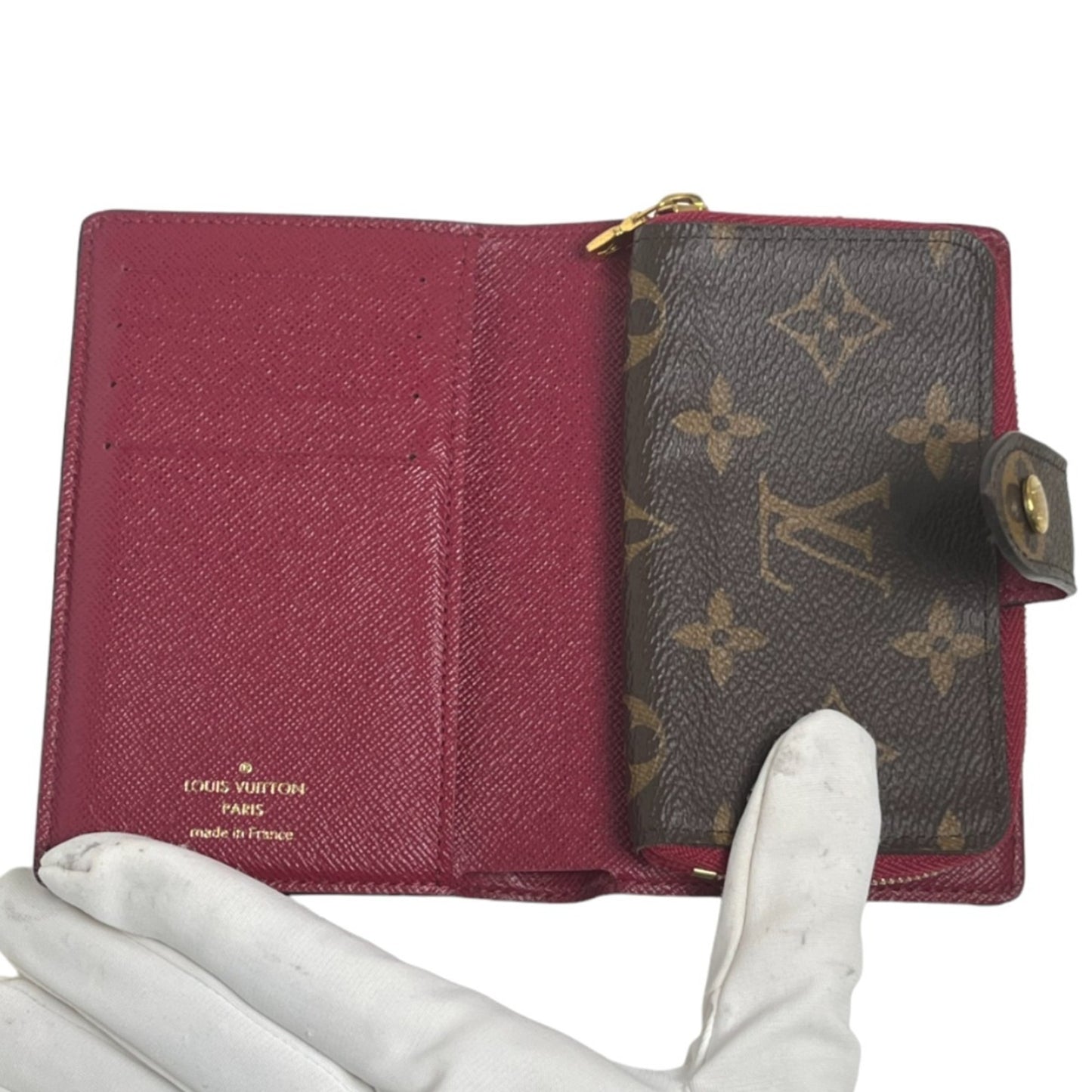 Louis Vuitton Juliette, Pink, Canvas, wallet