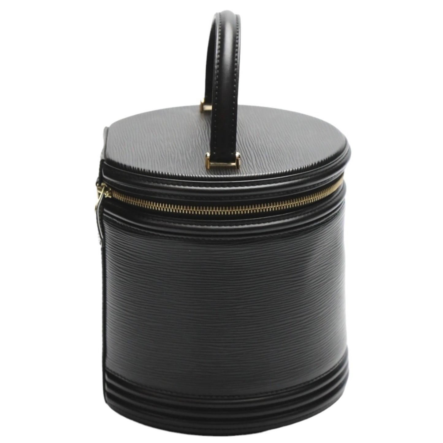 Louis Vuitton Cannes, Black, Leather, handbag