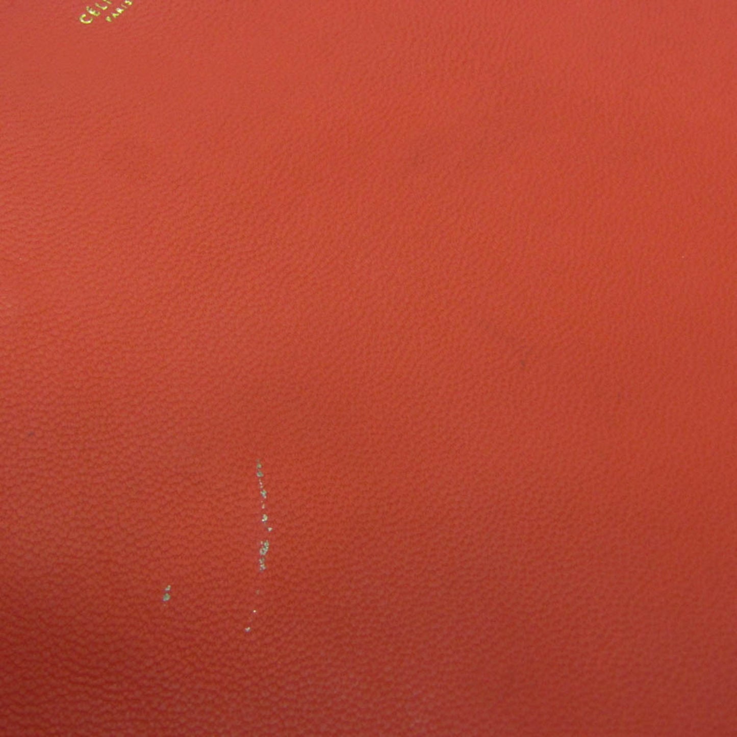 Céline Horizontal, Red, Leather, tote