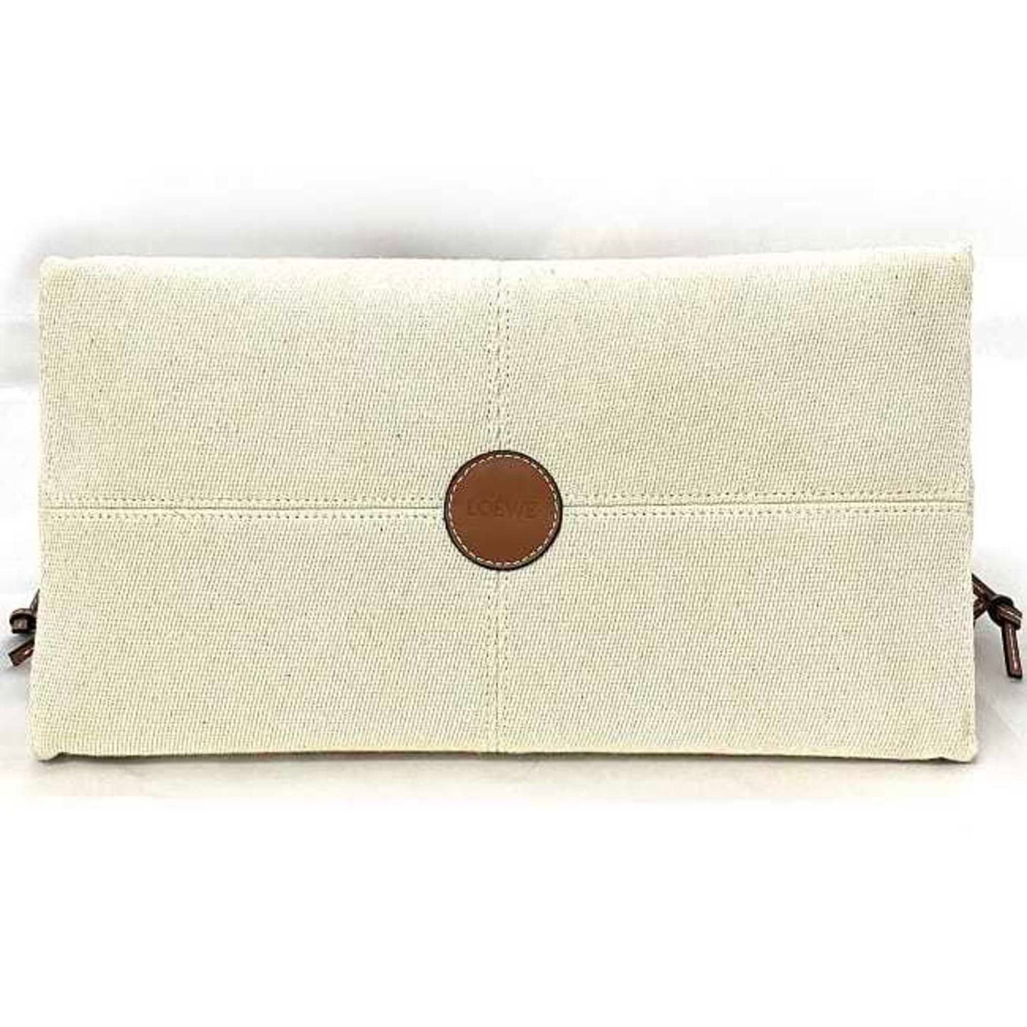 Loewe Cushion, Beige, Canvas, tote