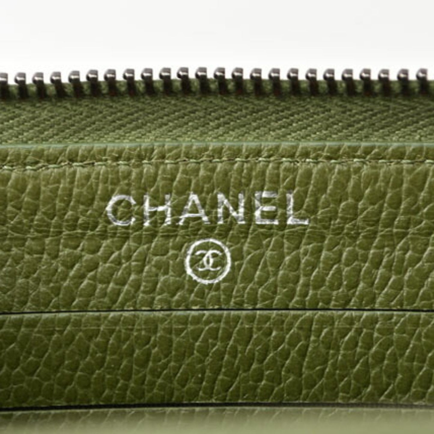 Chanel Matelassé, Green, Leather, wallet