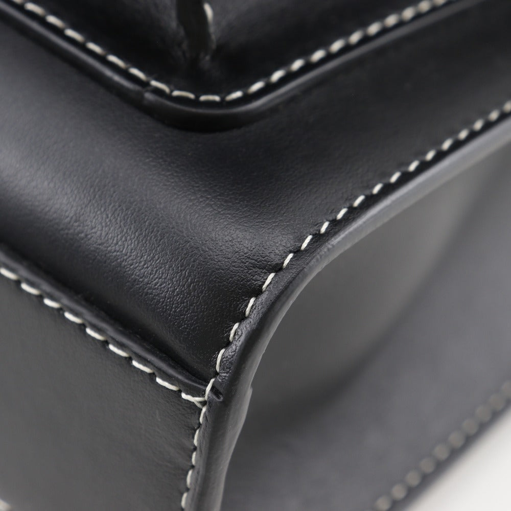 Burberry, Black, Leather, handbag