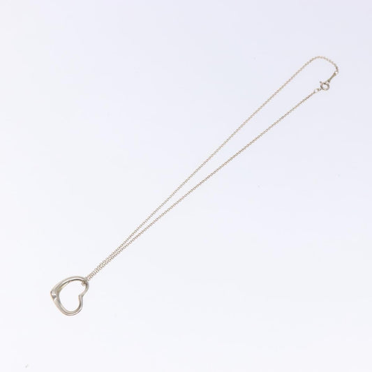 Tiffany & Co. Elsa Peretti Open Heart Pendant Sterling Silver, Silver, Silver, Necklace