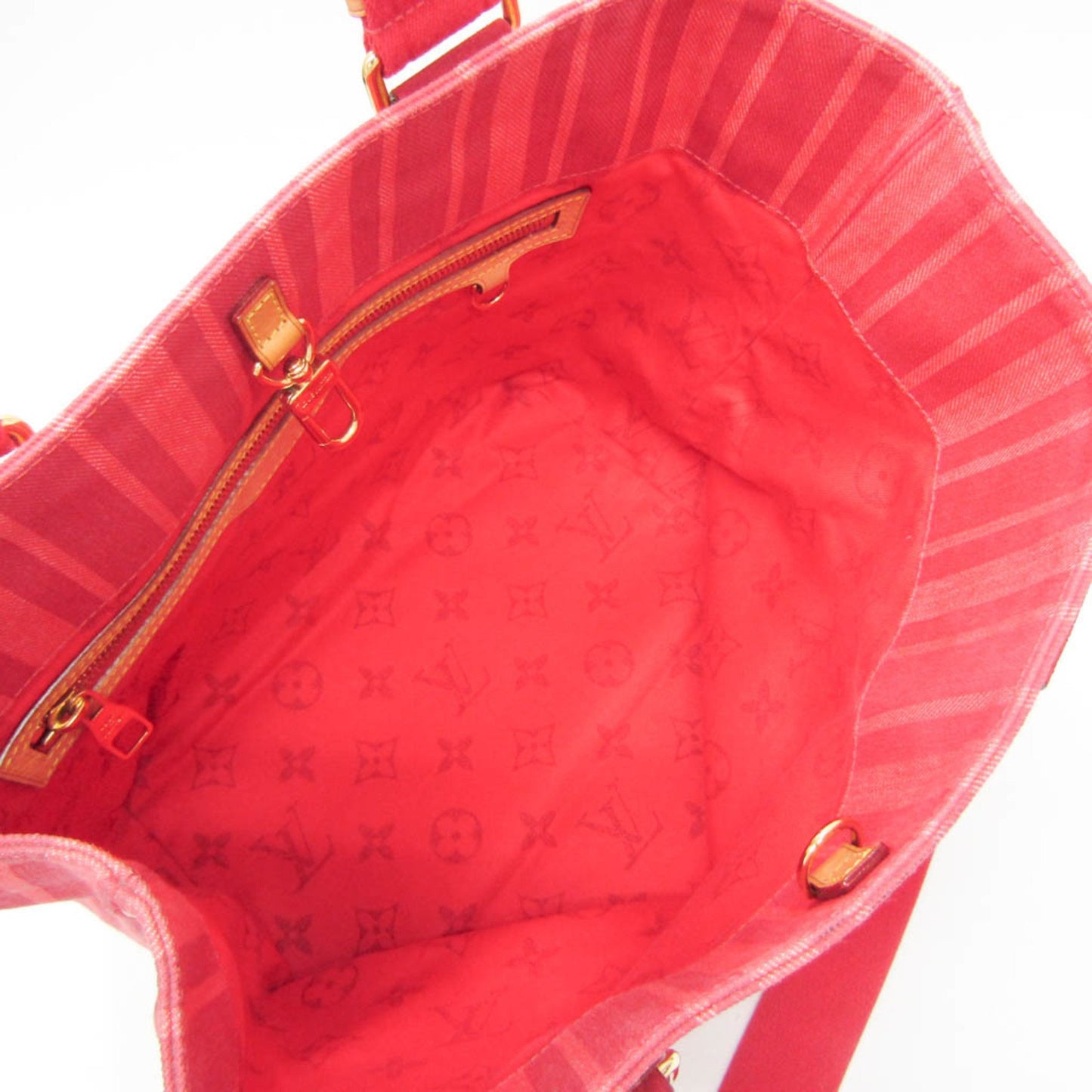 Louis Vuitton Plein Soleil, Red, Canvas, tote