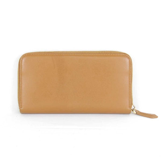 Fendi Dotcom Zip Around Wallet Leather, Camel, Leather, Wallet