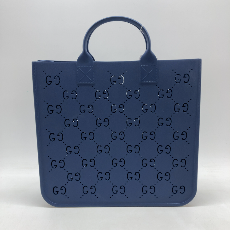 Gucci Miss GG Tote GG Canvas with Leather, Navy, Rubber, Tote Bag