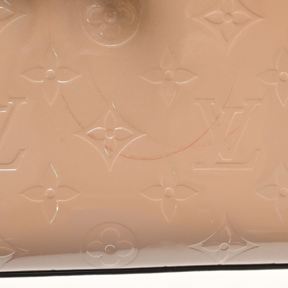 Louis Vuitton Long Beach Monogram Vernis, Beige, Patent Leather, Tote Bag