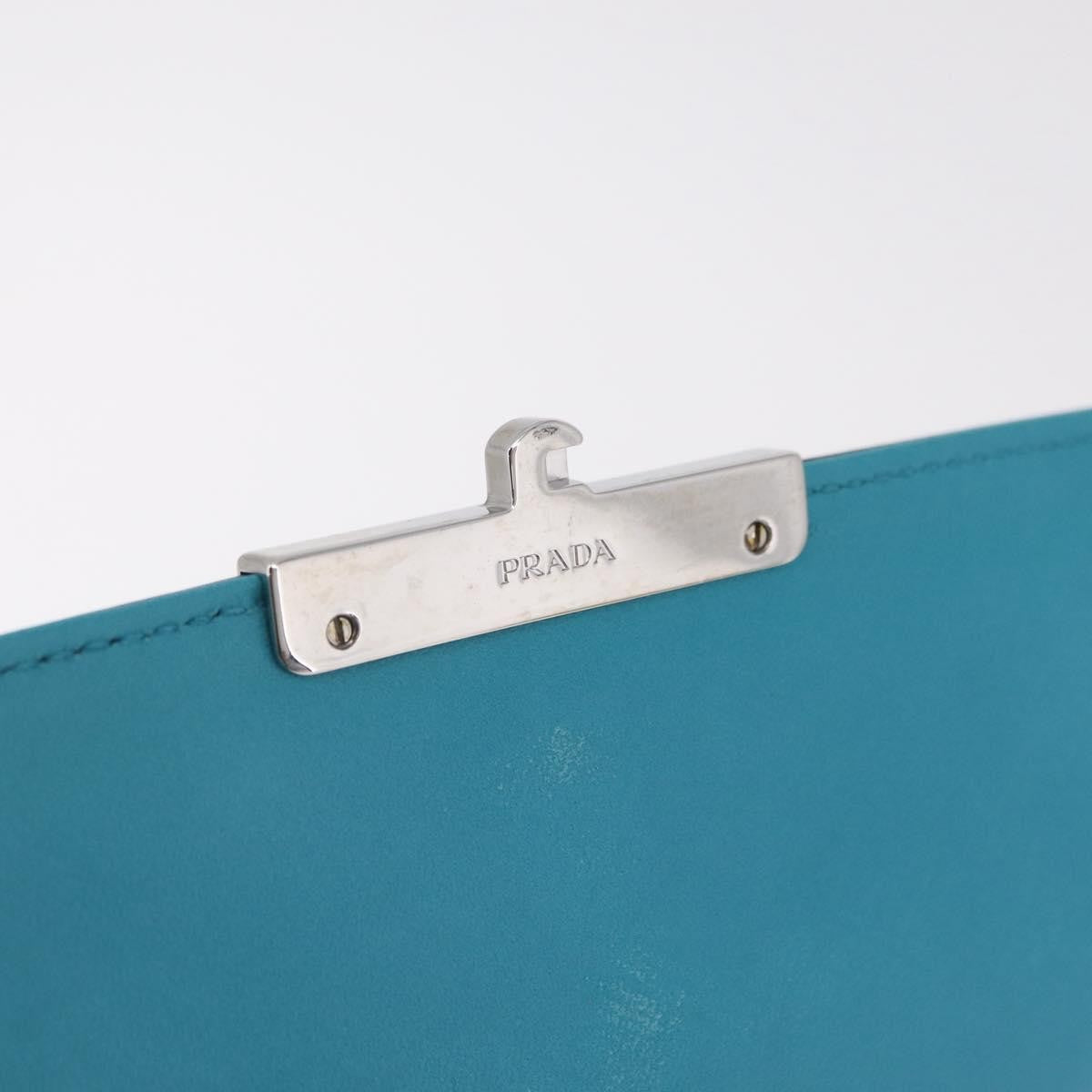 Prada Sound Chain Saffiano Leather, Green, Leather, Shoulder Bag