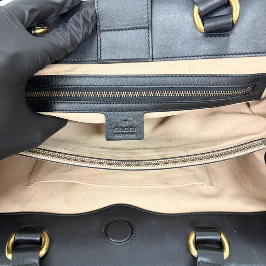 Gucci GG Marmont Matelasse Leather, Black, Leather, Tote Bag