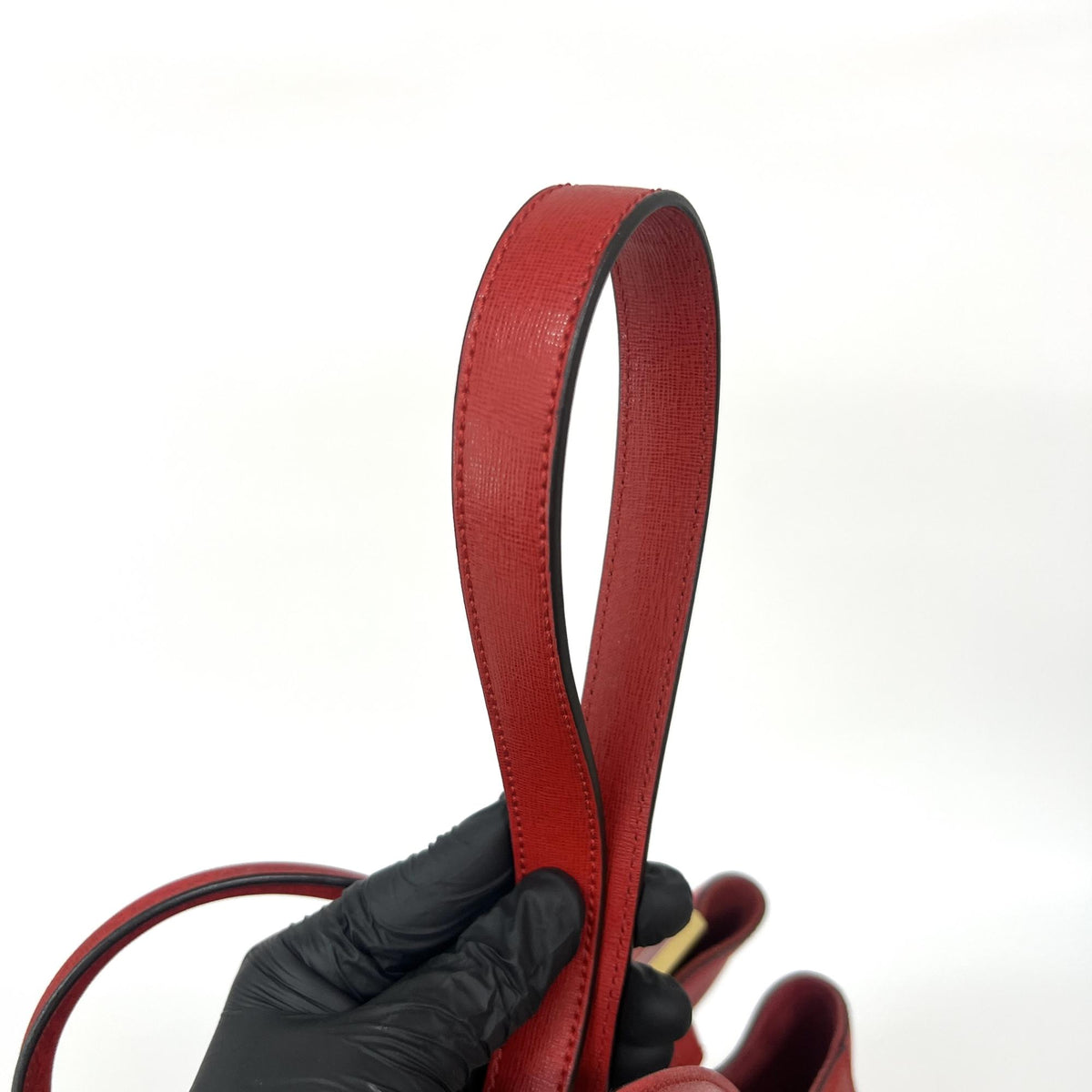 Fendi 2Jours Leather, Red, Leather, Handbag