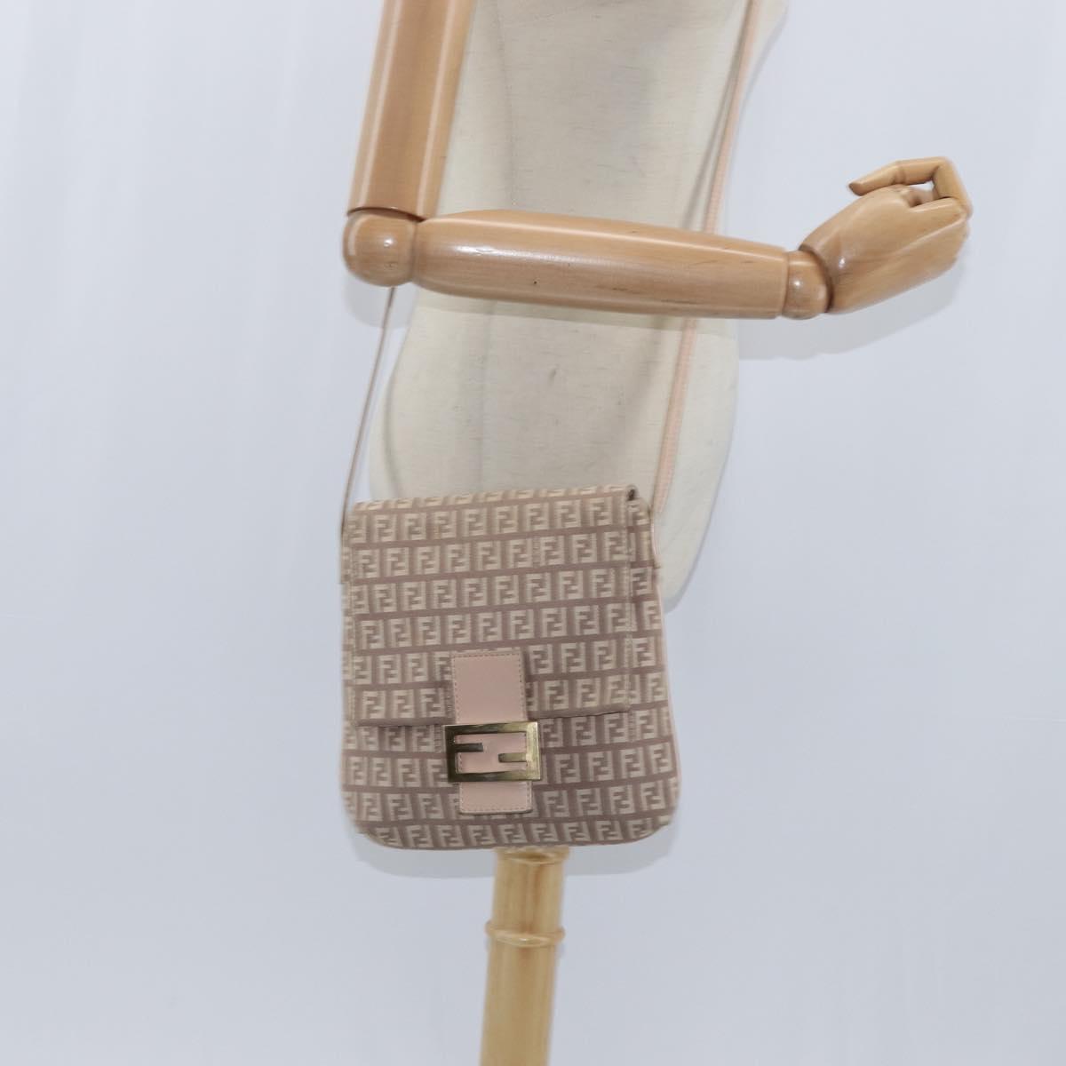 Fendi Mama Messenger Bag Zucca Canvas, BEIGE, CANVAS, Crossbody bag