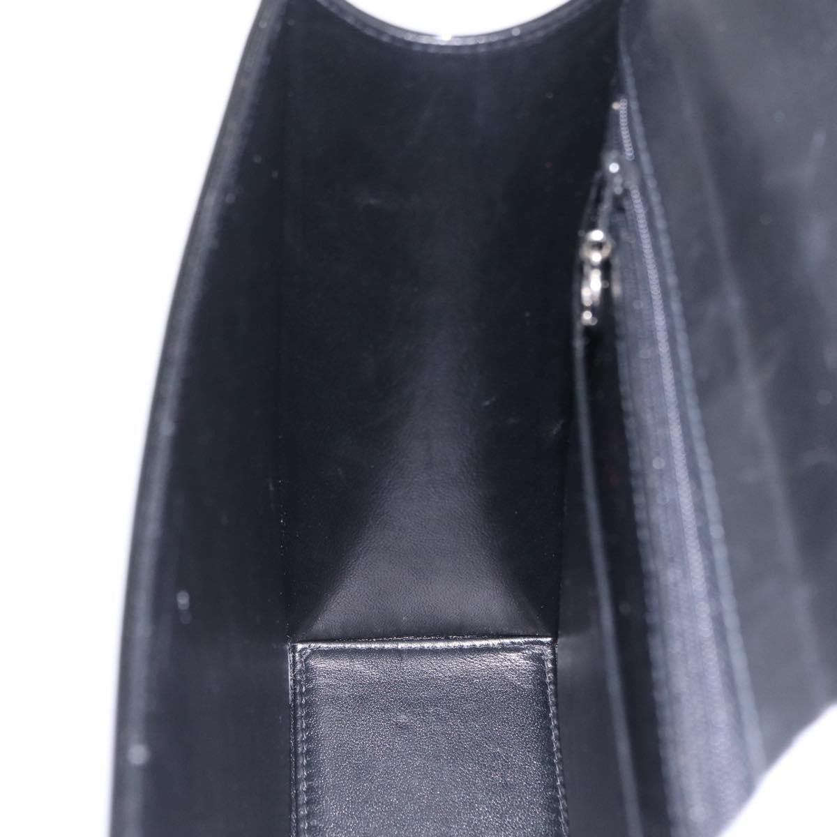 Chanel Vintage CC Box Flap Leather, Black, Patent Leather, Handbag