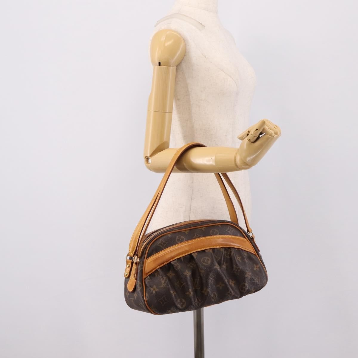 Louis Vuitton Clara Handbag Monogram Canvas, Brown, Canvas, Handbag