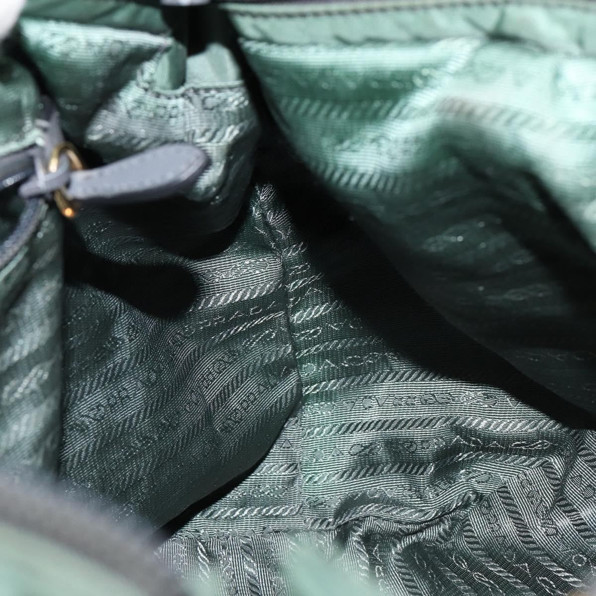 Prada Convertible Bow Tessuto, Green, Nylon, Tote Bag