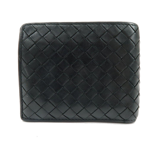 Bottega Veneta Bifold Intrecciato Nappa, Black, Leather, Wallet