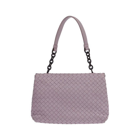 Bottega Veneta Olimpia Intrecciato Nappa, Purple, Leather, Shoulder Bag