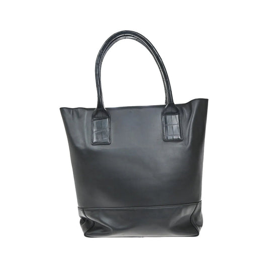 Bottega Veneta Open Tote Leather, Black, Leather, Tote Bag