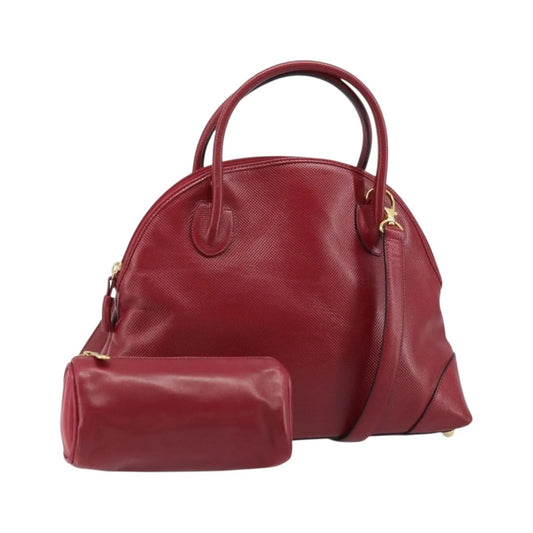 Bottega Veneta Vintage Leather, Red, Leather, Handbag