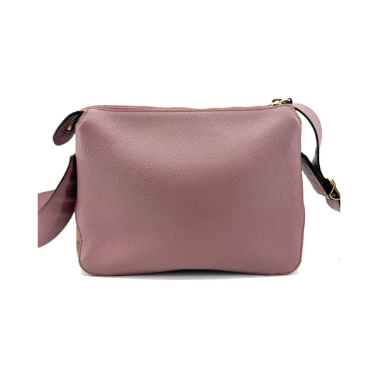 Burberry Helmsley Leather, Pink, Calfskin, Handbag