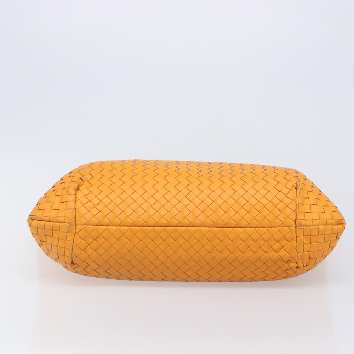Bottega Veneta Capri Intrecciato Nappa, Orange, Leather, Tote Bag