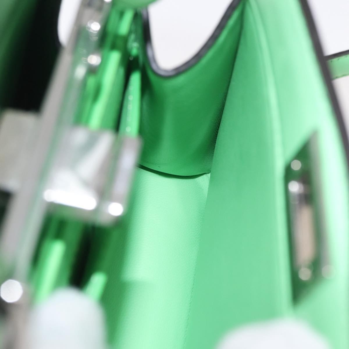 Fendi Peekaboo ISeeU Leather, Green, Leather, Handbag