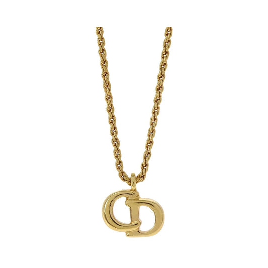 Christian Dior CD Pendant Gold-plated, Gold, Gold Plated, Necklace
