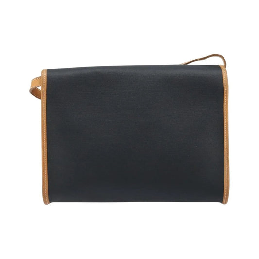 Christian Dior CD Shoulder bag Canvas and Leather, Black, Canvas, Shoulder Bag